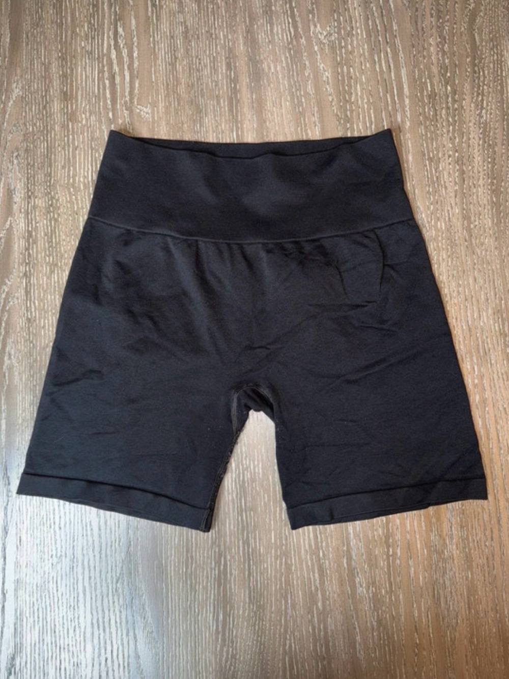 H&M Black High-Waist Athletic Bike Shorts